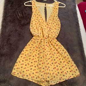 2/$20 Yellow Floral Romper